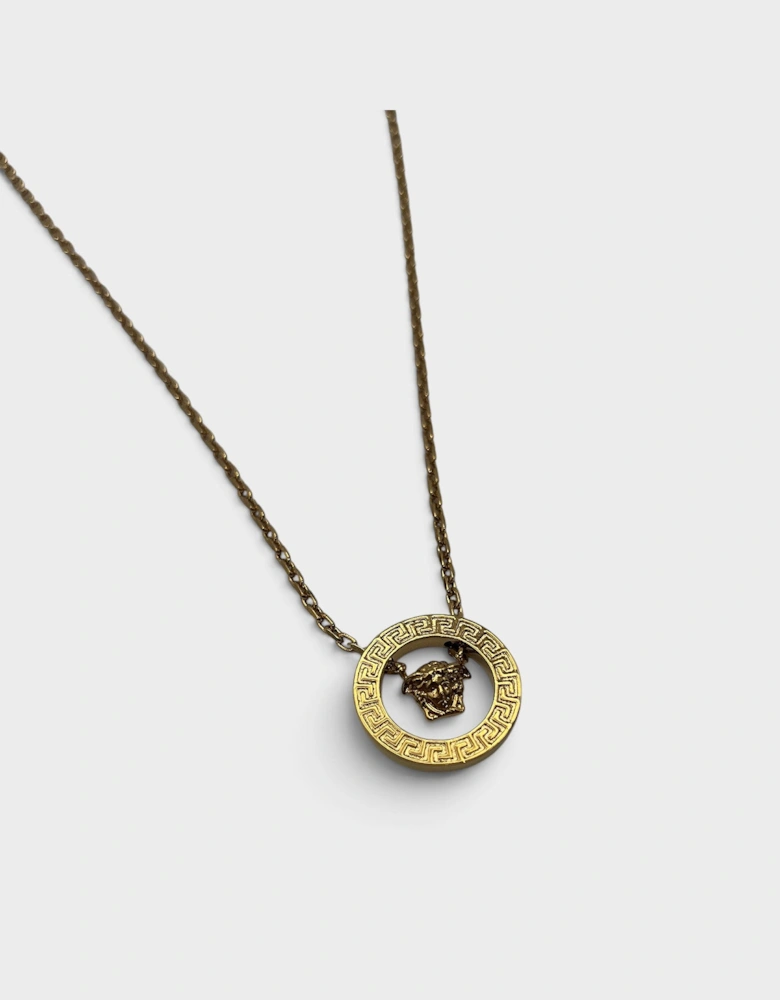 Medusa Head Necklace Gold