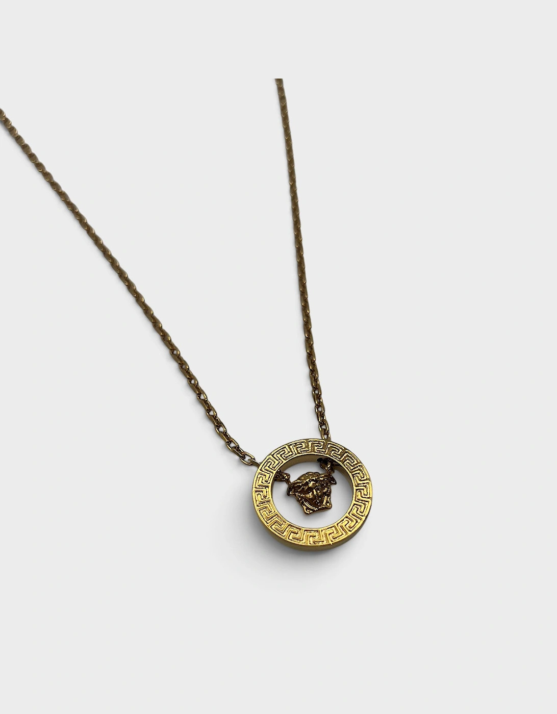 Medusa Head Necklace Gold