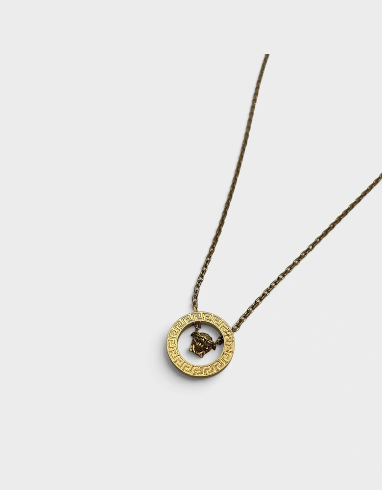 Medusa Head Necklace Gold