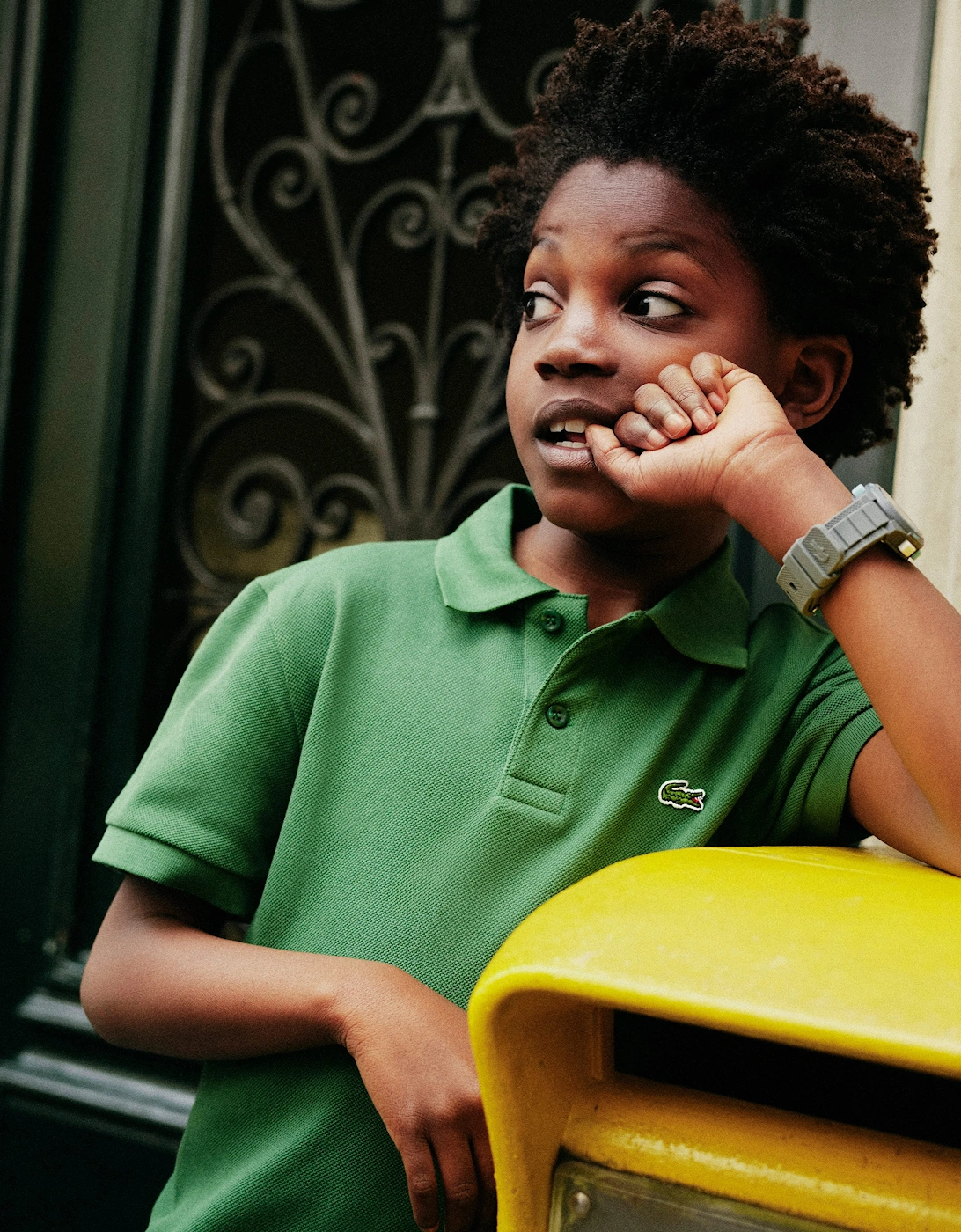 Lacoste Boys Petit Pique Polo Shirt in Green