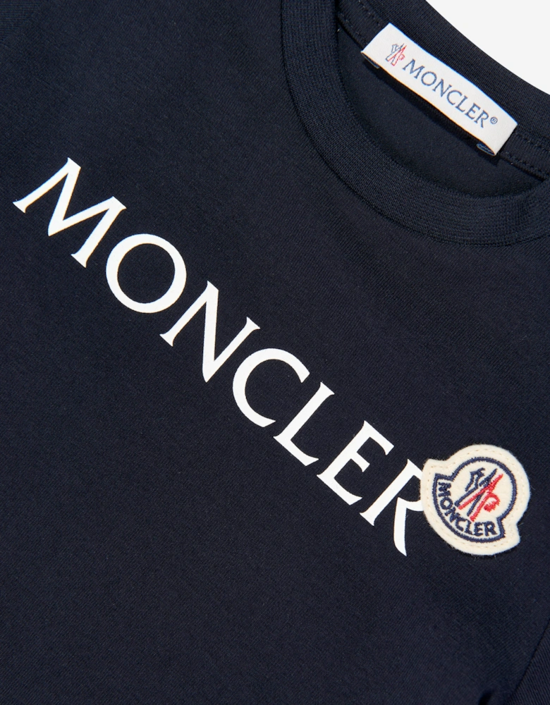 Moncler Enfant Baby Boys Logo T-Shirt in Navy