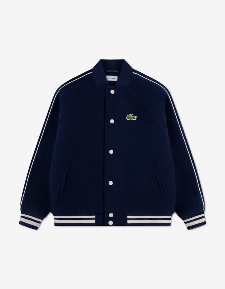Lacoste Kids Varsity Jacket in Navy