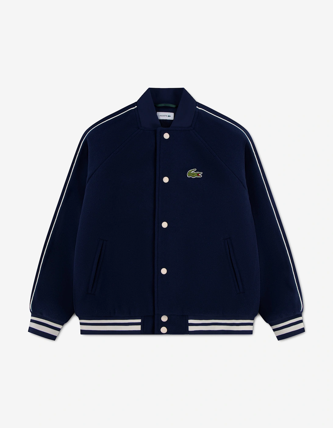 Lacoste Kids Varsity Jacket in Navy