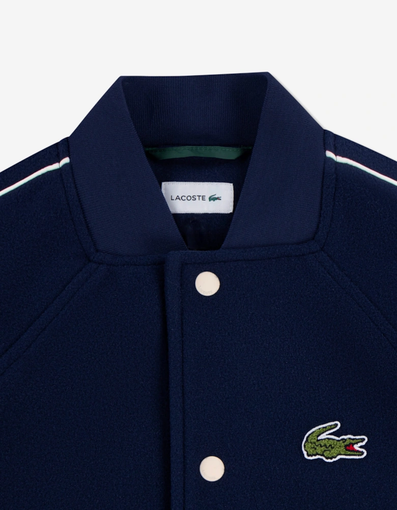 Lacoste Kids Varsity Jacket in Navy