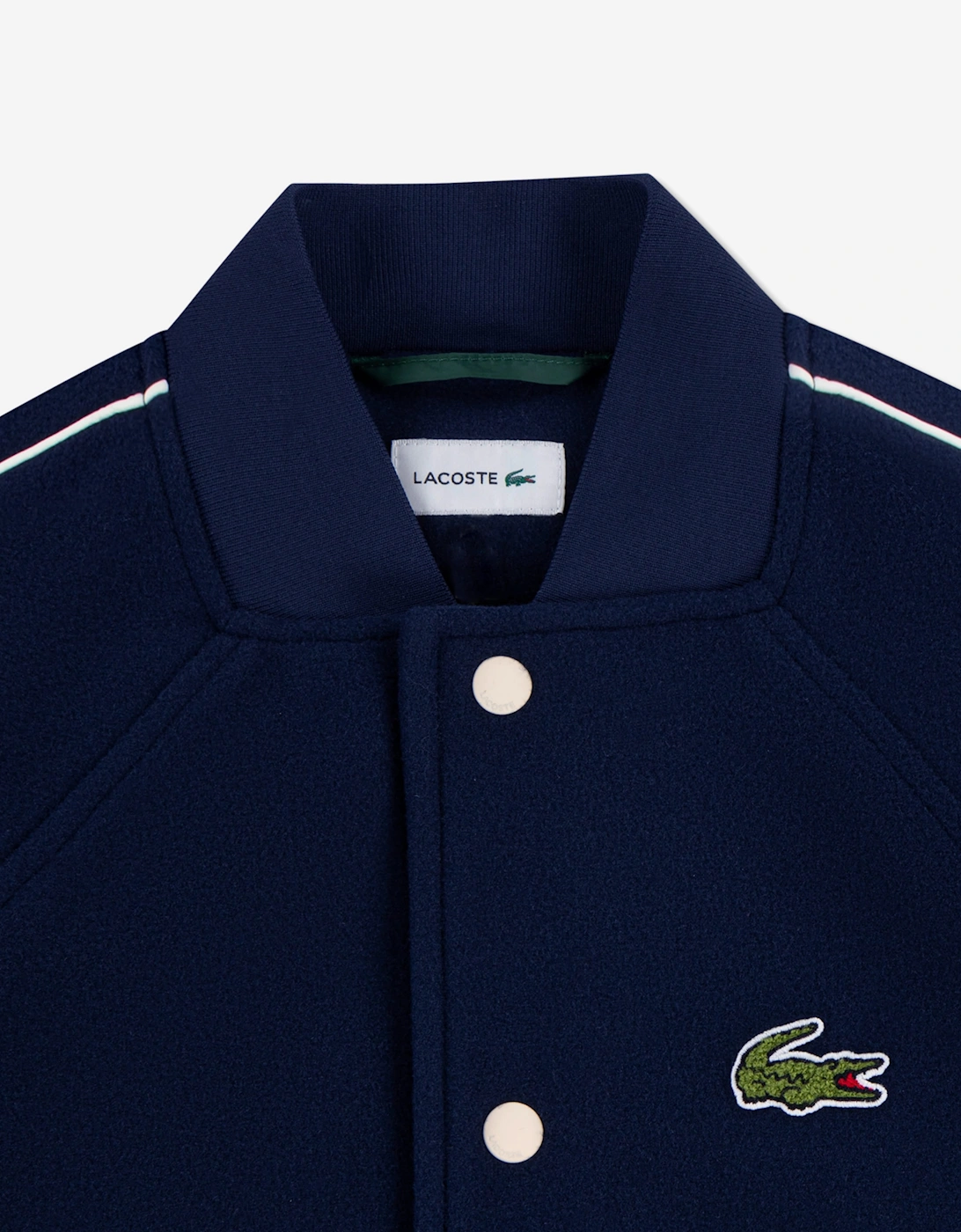 Lacoste Kids Varsity Jacket in Navy
