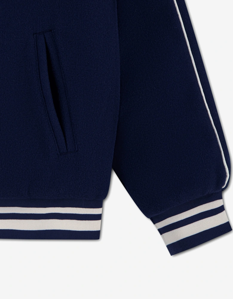 Lacoste Kids Varsity Jacket in Navy