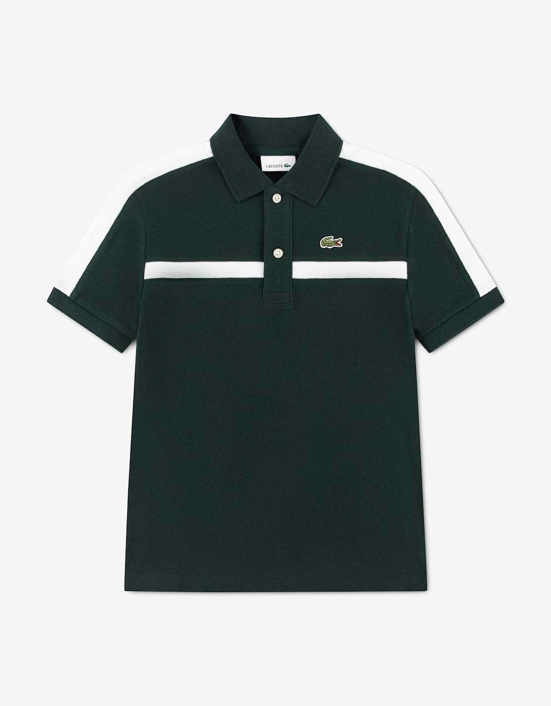 Lacoste Boys Colourblock Polo Shirt in Green