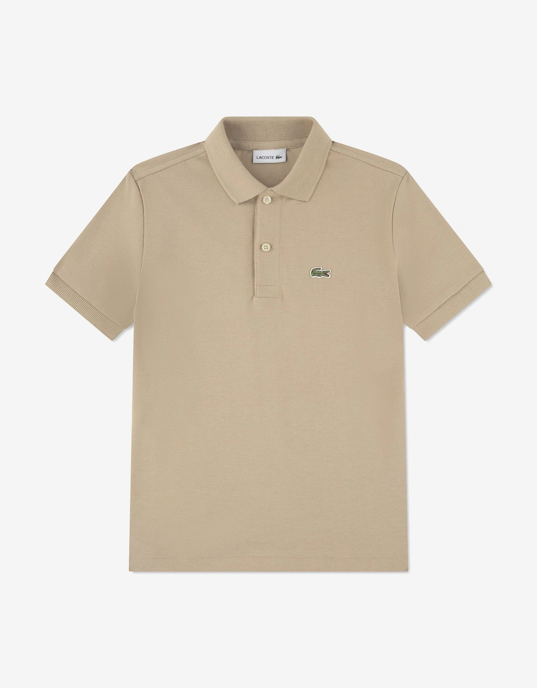 Lacoste Boys Petit Pique Polo Shirt in Beige