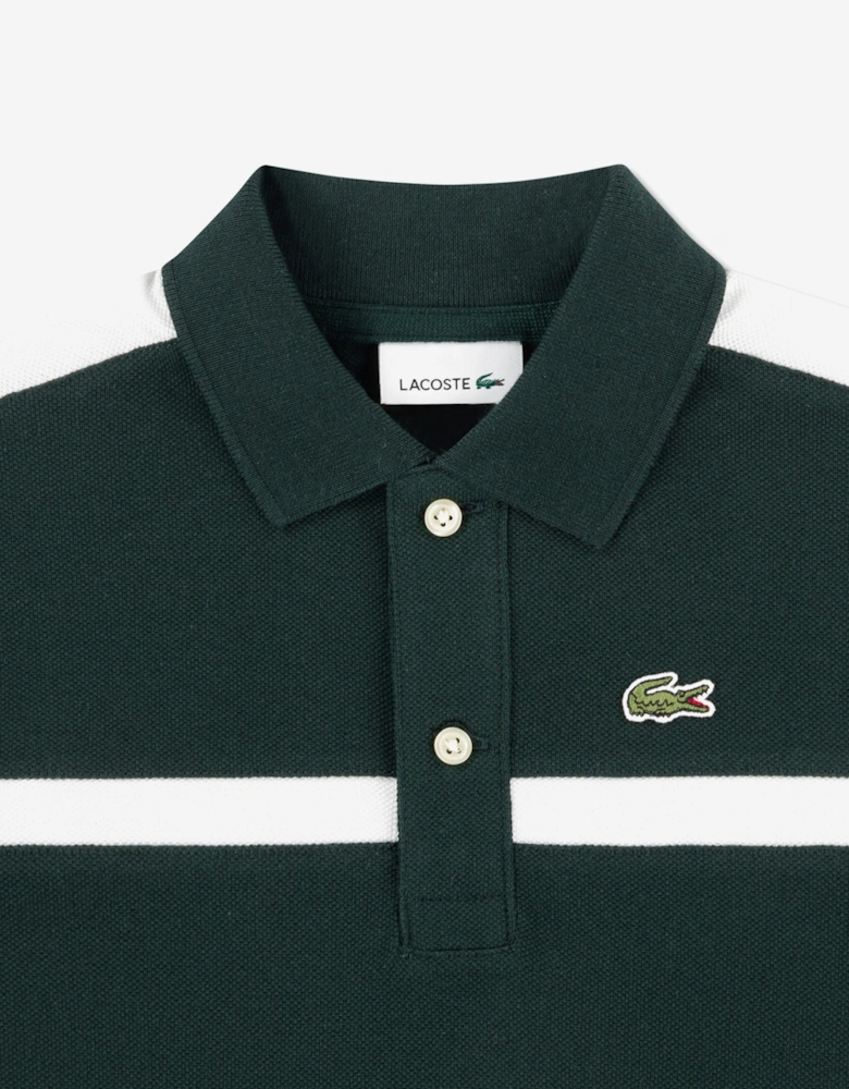 Lacoste Boys Colourblock Polo Shirt in Green