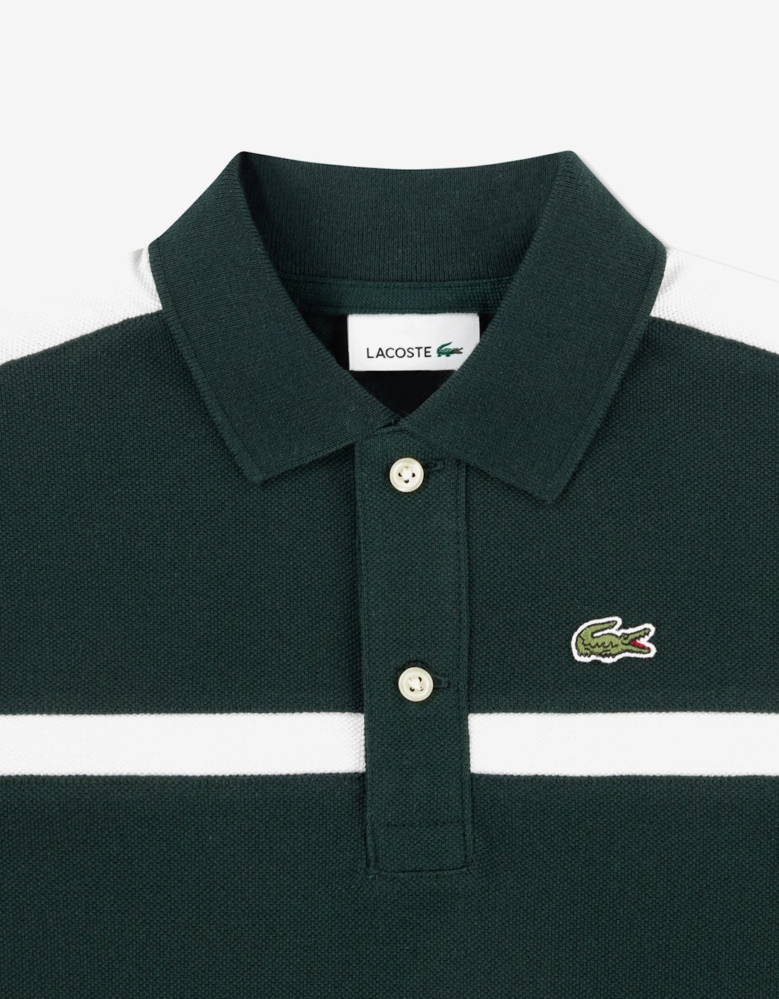 Lacoste Boys Colourblock Polo Shirt in Green