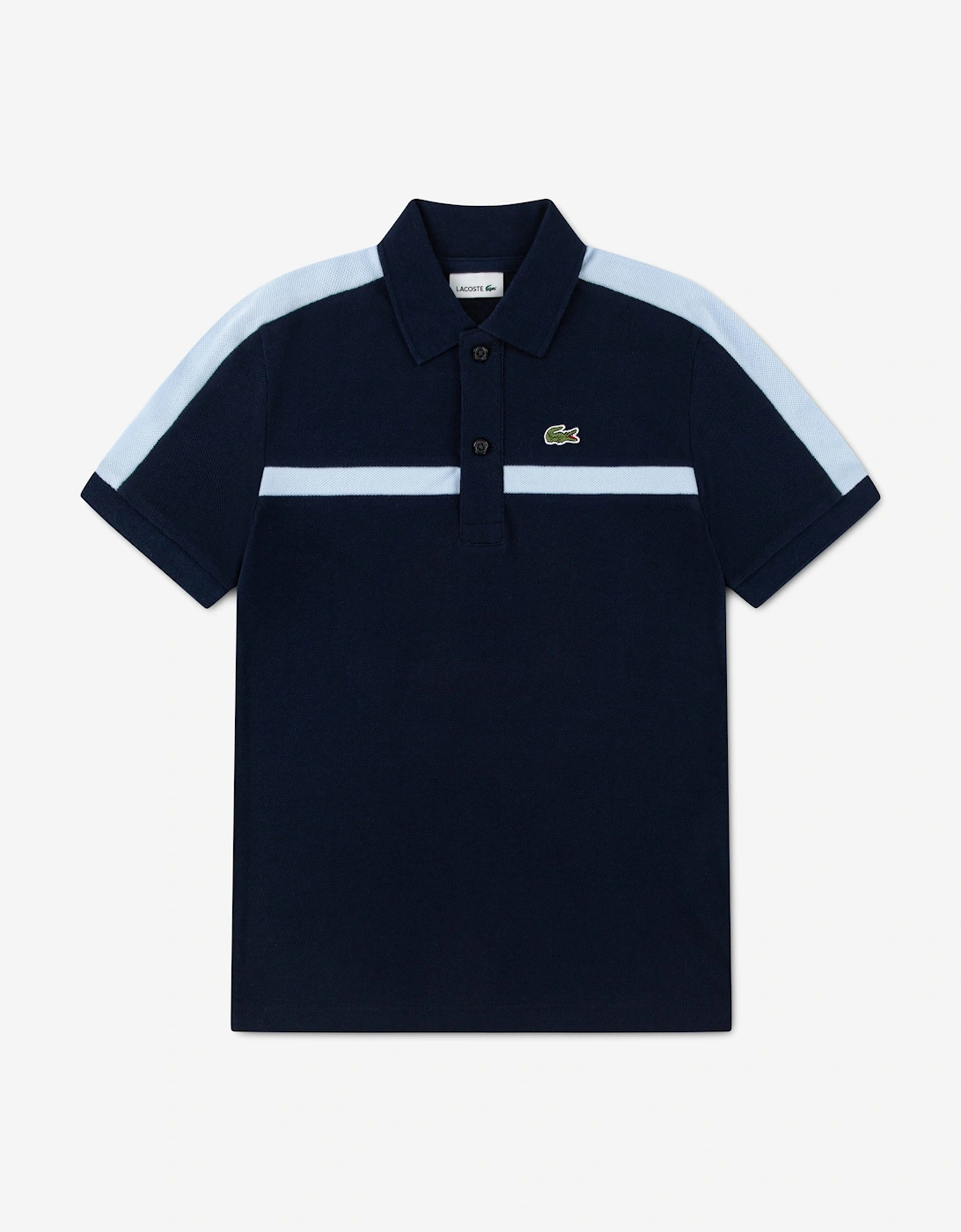 Lacoste Boys Colourblock Polo Shirt in Navy
