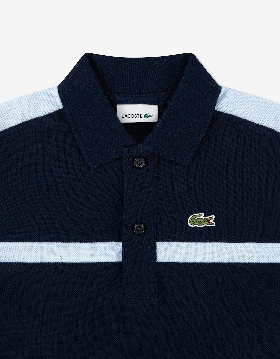 Lacoste Boys Colourblock Polo Shirt in Navy
