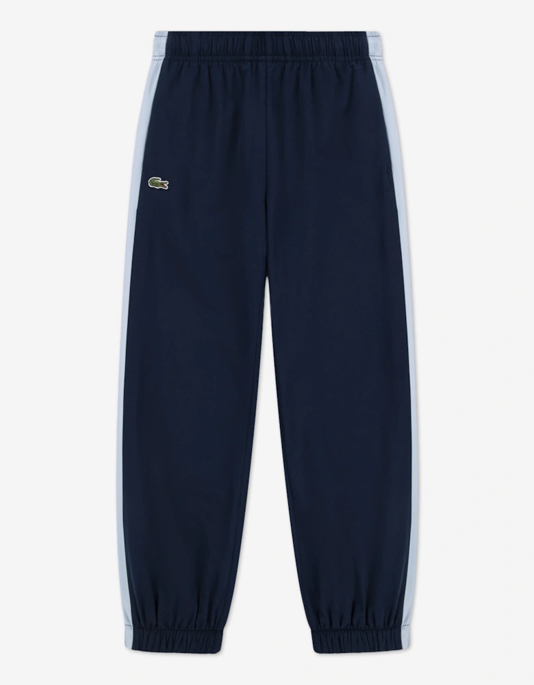 Lacoste Boys Colourblock Poly Pongee Tracksuit in Navy