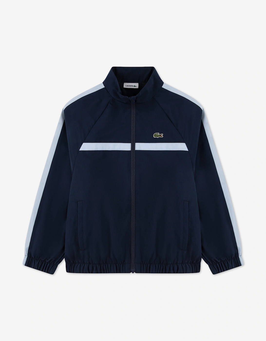 Lacoste Boys Colourblock Poly Pongee Tracksuit in Navy