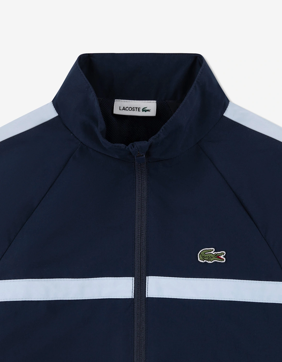 Lacoste Boys Colourblock Poly Pongee Tracksuit in Navy