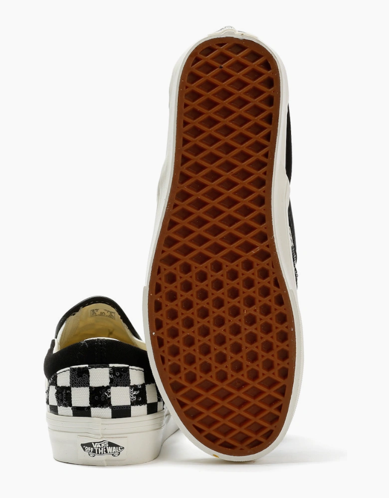 Vans Classic Slip-On Women's Canvas Black/White Beaded Checkerboard Trainers