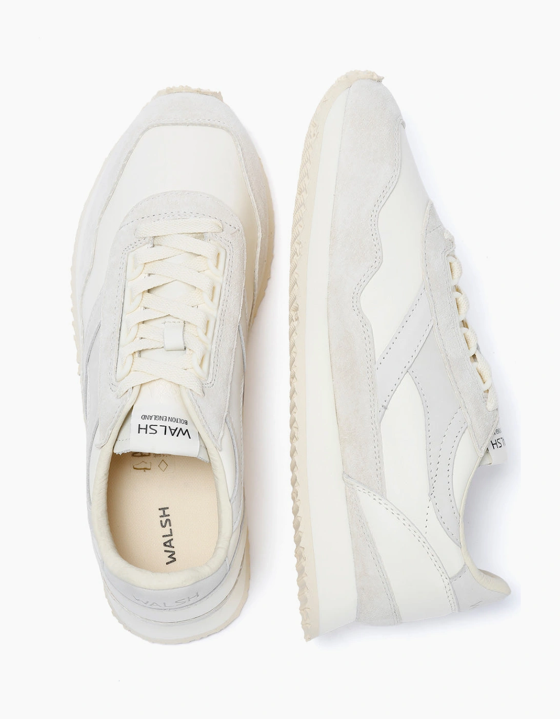 Walsh Ensign Leather Men's White Trainers
