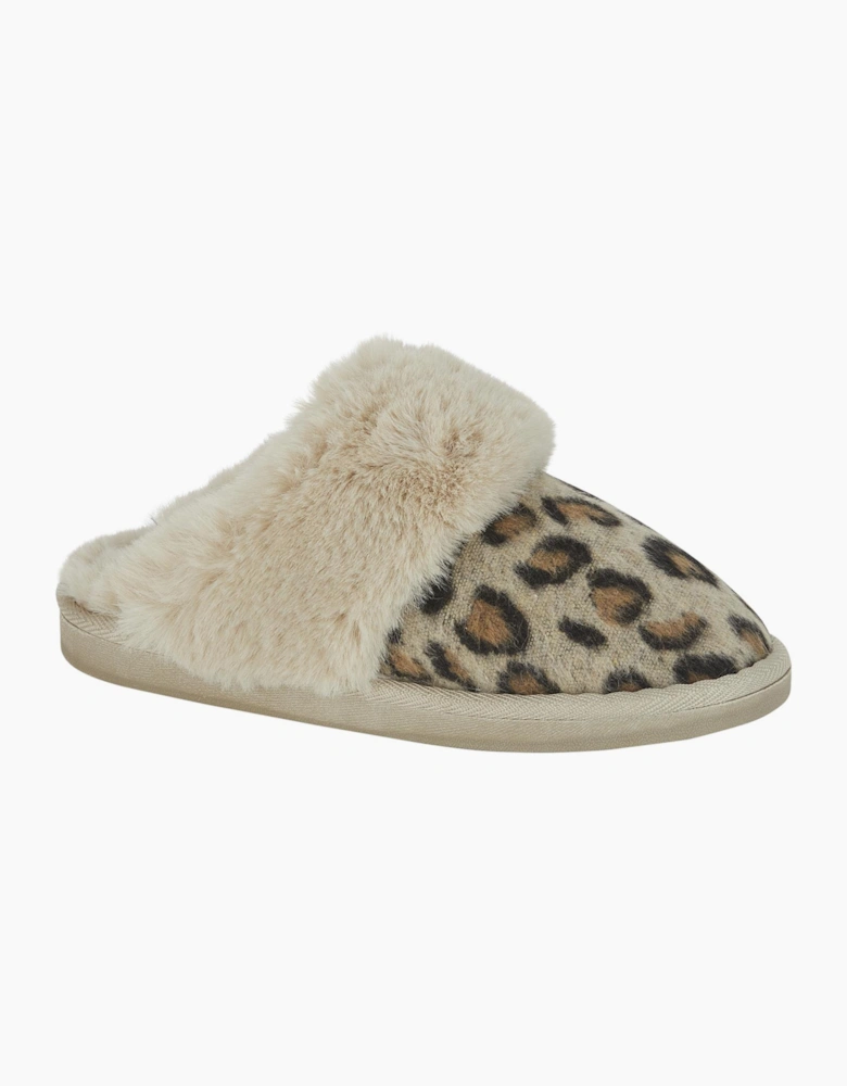 Jo & Joe NALA Womens Mule Slippers Leopard
