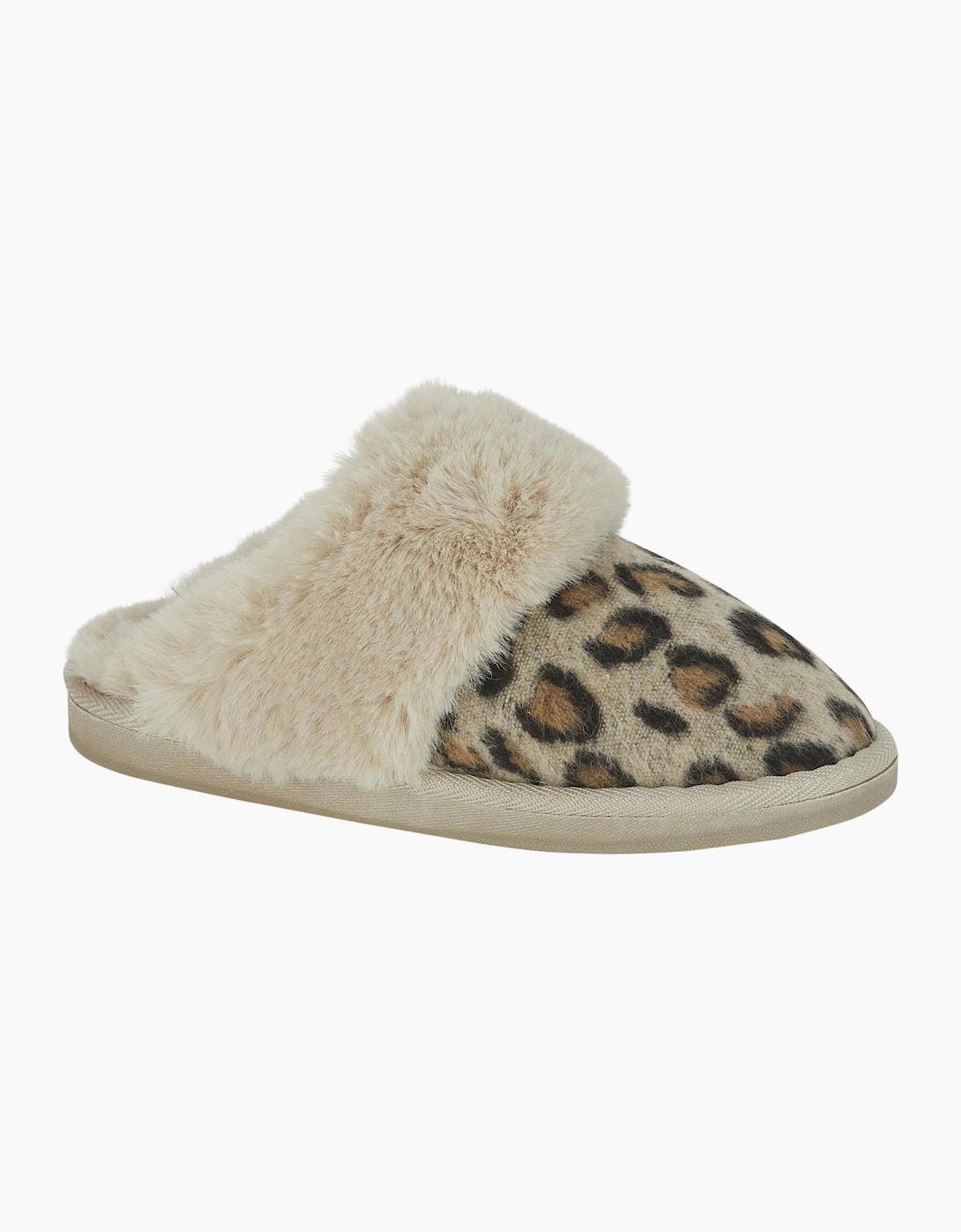 Jo & Joe NALA Womens Mule Slippers Leopard