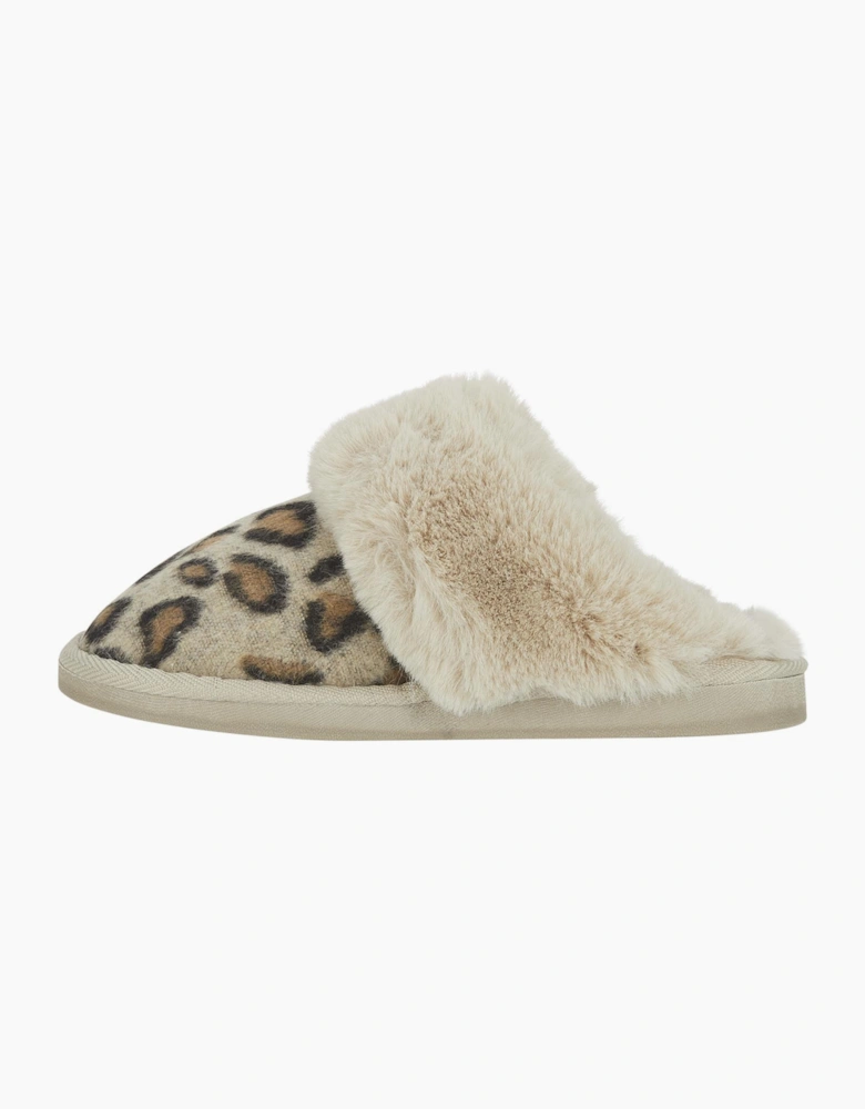Jo & Joe NALA Womens Mule Slippers Leopard