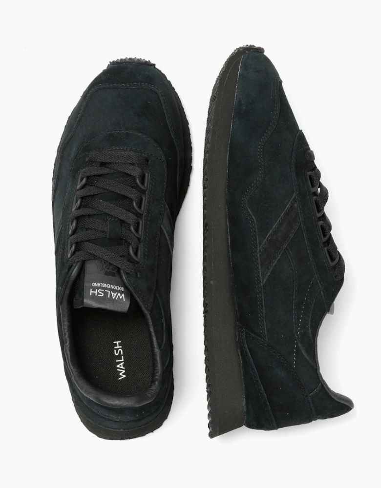 Walsh Ensign Leather Men's Black Trainers