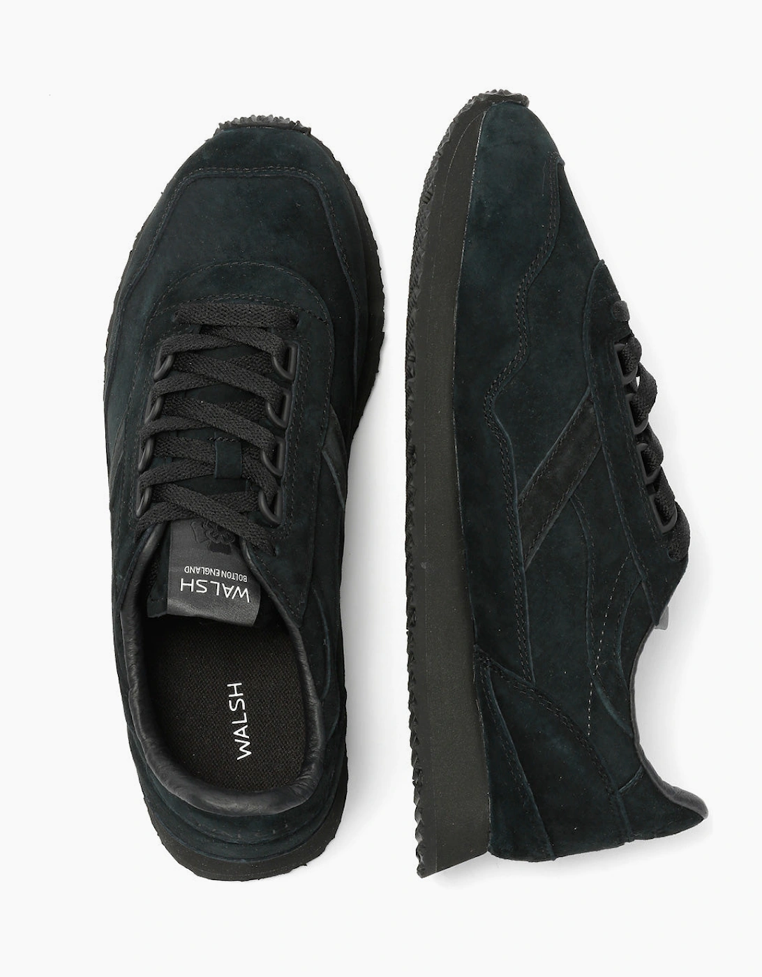 Walsh Ensign Leather Men's Black Trainers