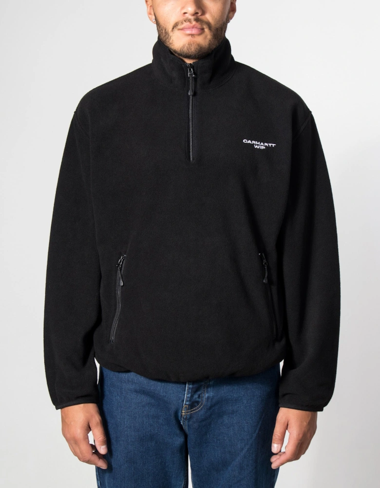Balloon Fit Edmore Quarter Zip Fleece Sweatshirt