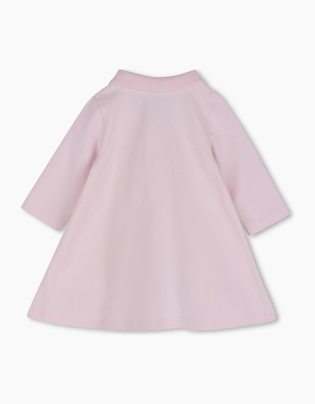 BOSS BABY/TODDLER LONG SLEEVE POLO DRESS IN FESTIVAL BLOOM PINK J53326
