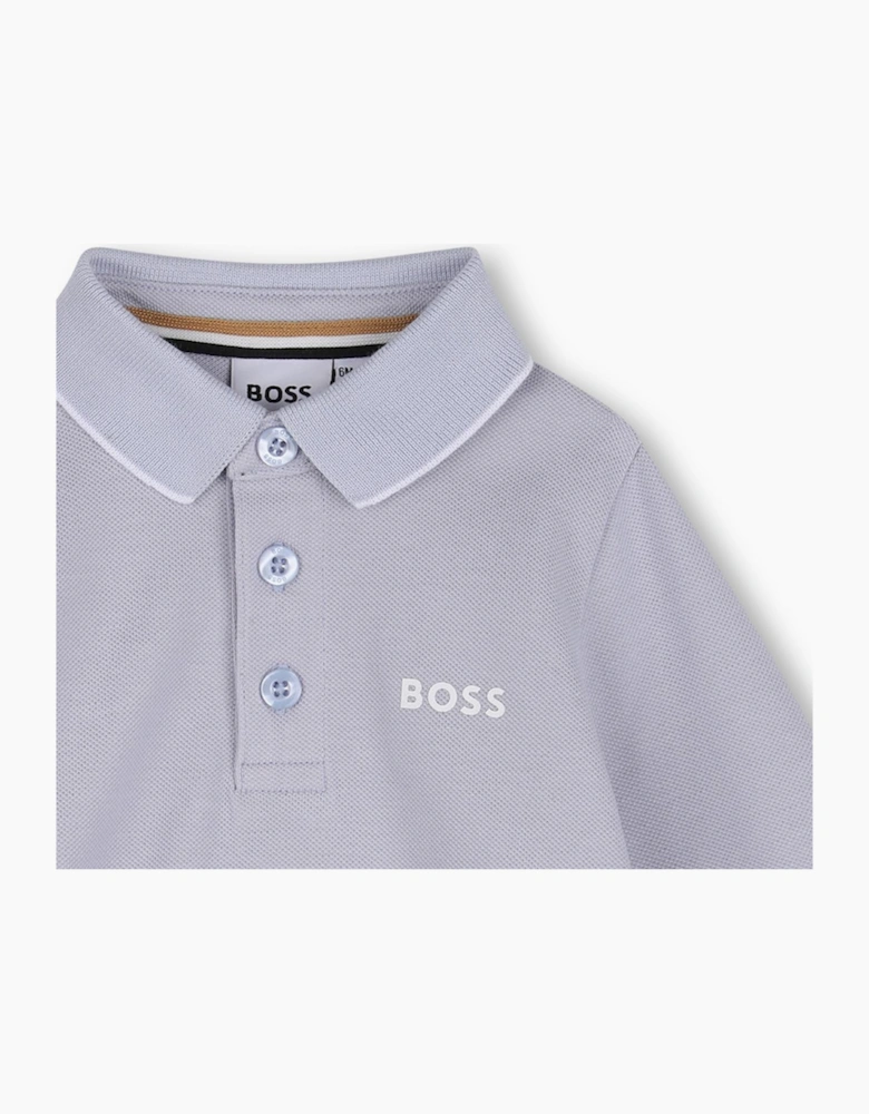 BOSS BABY BOY/TODDLER PALE BLUE POLO SHIRT J53481