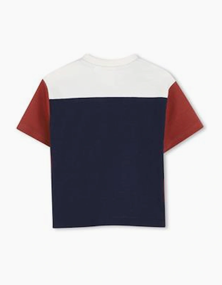 BOSS BABY/TODDLER BOY NAVY/RED T SHIRT J53483