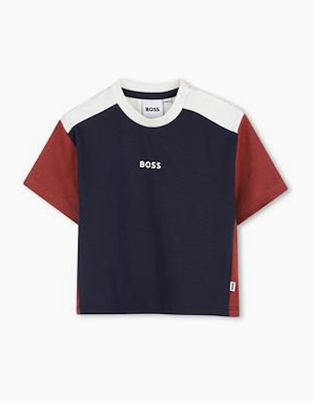 BOSS BABY/TODDLER BOY NAVY/RED T SHIRT J53483