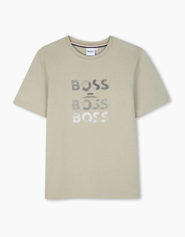 BOSS BOYS ELM REPEAT LOGO T SHIRT J53410