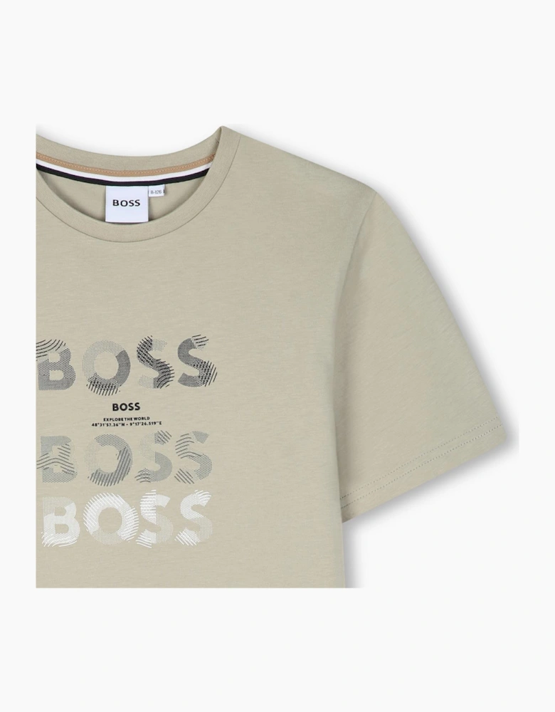 BOSS BOYS ELM REPEAT LOGO T SHIRT J53410