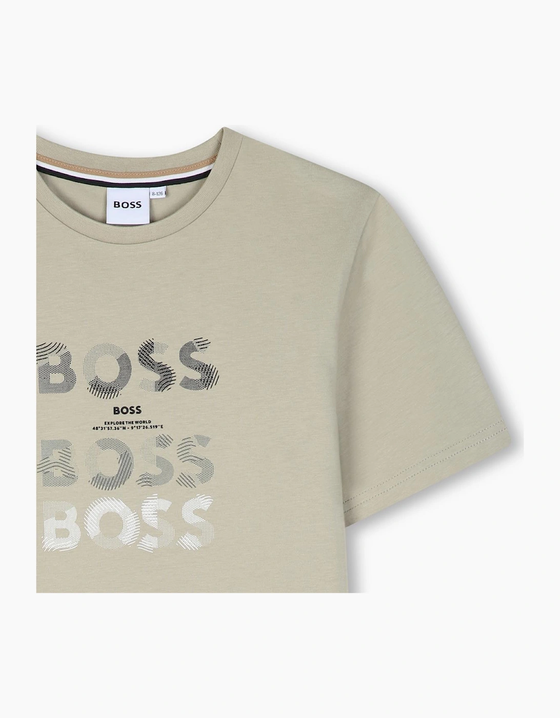 BOSS BOYS ELM REPEAT LOGO T SHIRT J53410
