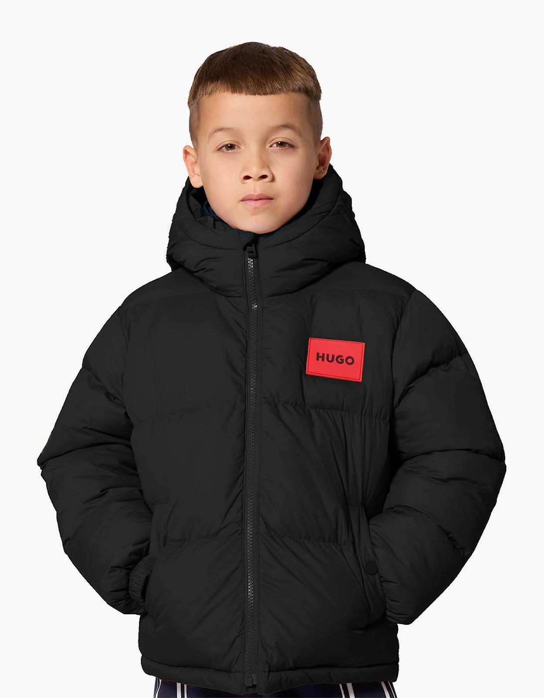 HUGO PUFFER JACKET IN BLACK G01254