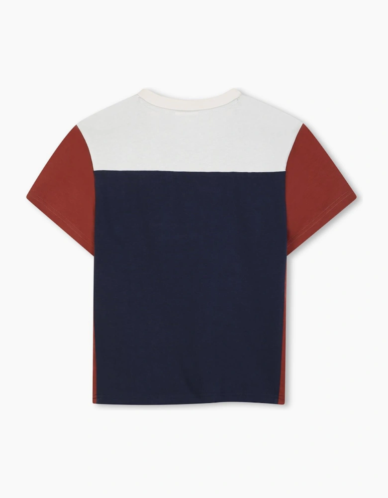 BOSS BOYS NAVY/RED T SHIRT J53422