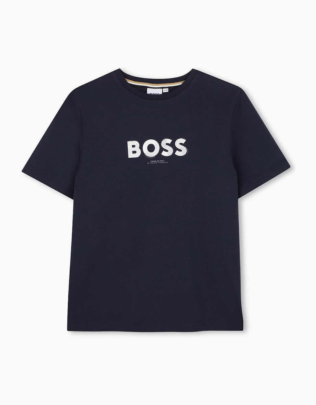 BOSS BOYS NAVY T SHIRT J53404