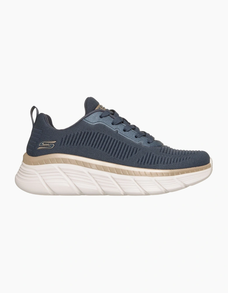 Skechers Bobs B Flex Hi Flying Textile Women's Navy/Gold Trainers