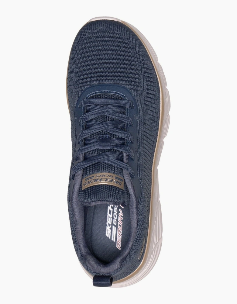 Skechers Bobs B Flex Hi Flying Textile Women's Navy/Gold Trainers