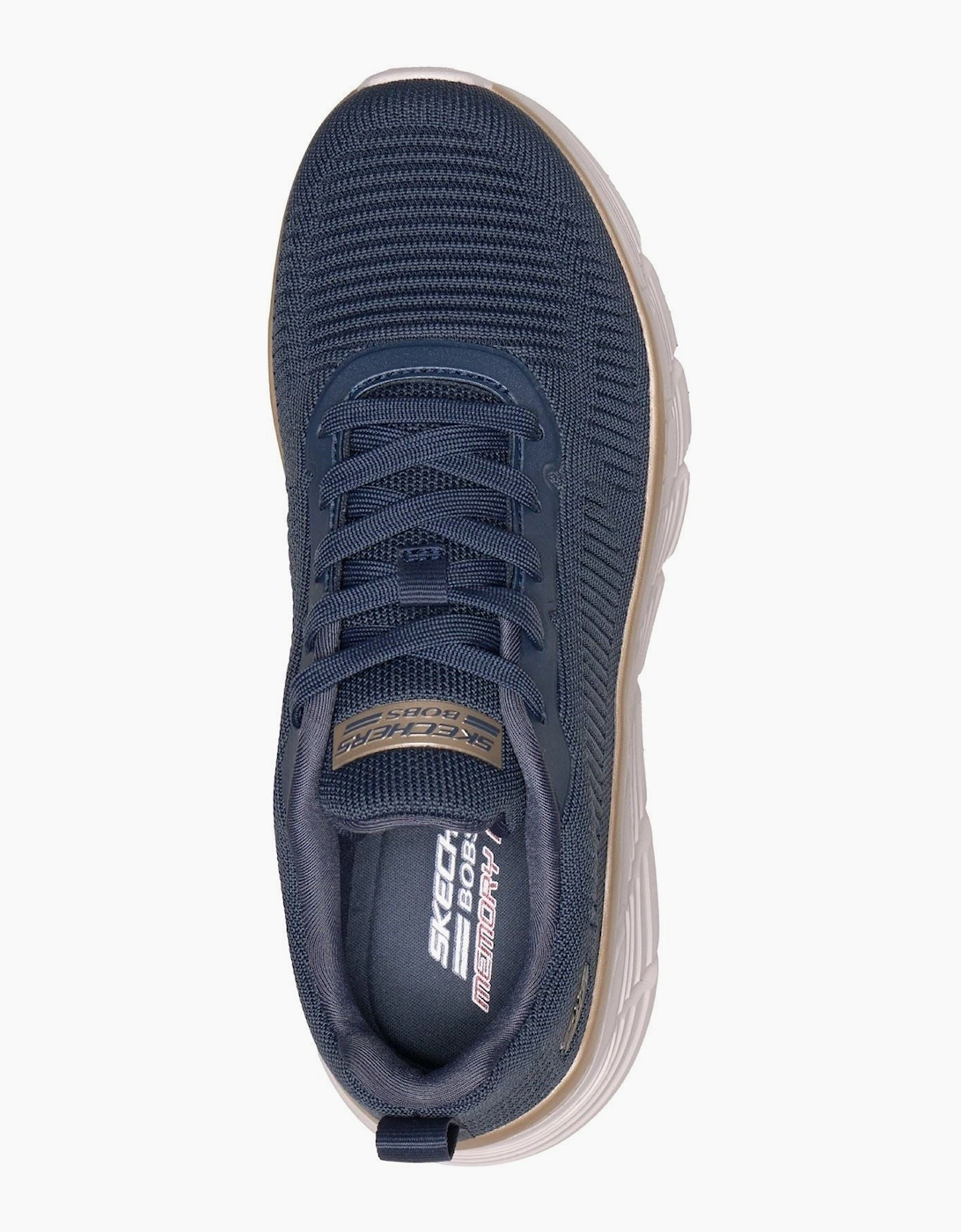 Skechers Bobs B Flex Hi Flying Textile Women's Navy/Gold Trainers
