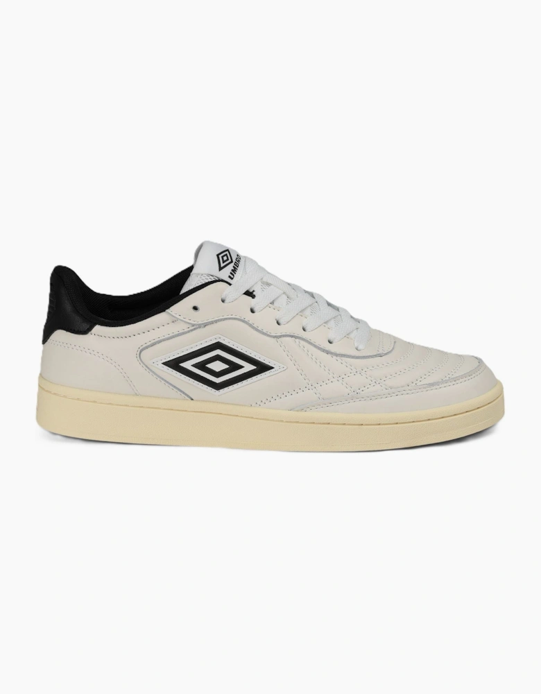 Umbro Clayton Leather Men's White/Pastel Yellow/Black Trainers
