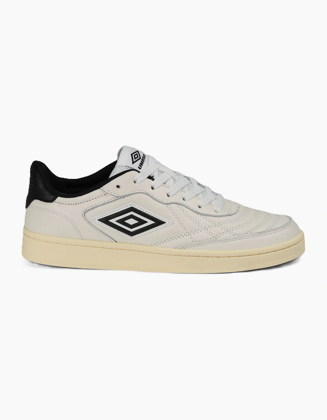 Umbro Clayton Leather Men's White/Pastel Yellow/Black Trainers