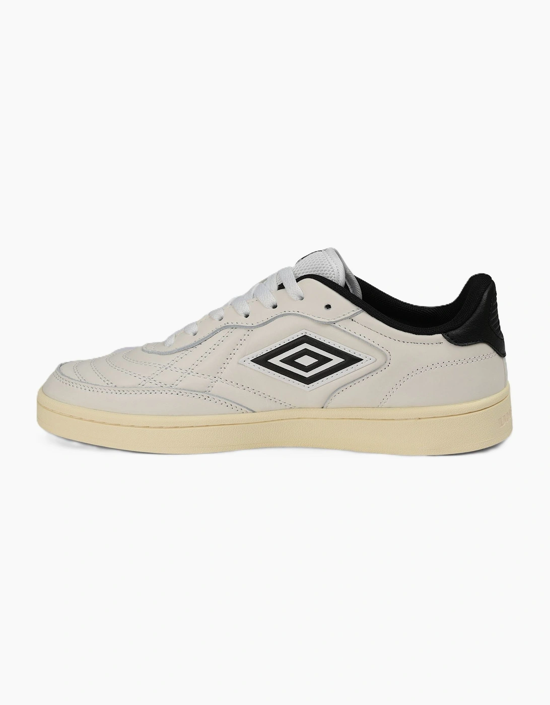Umbro Clayton Leather Men's White/Pastel Yellow/Black Trainers
