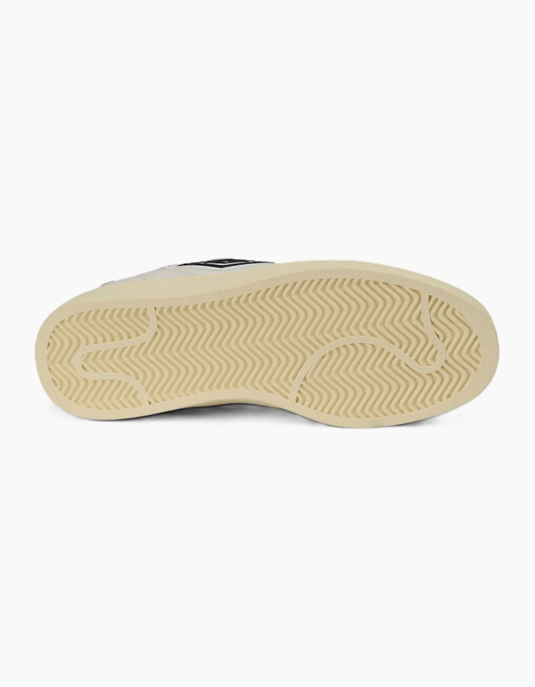 Umbro Clayton Leather Men's White/Pastel Yellow/Black Trainers