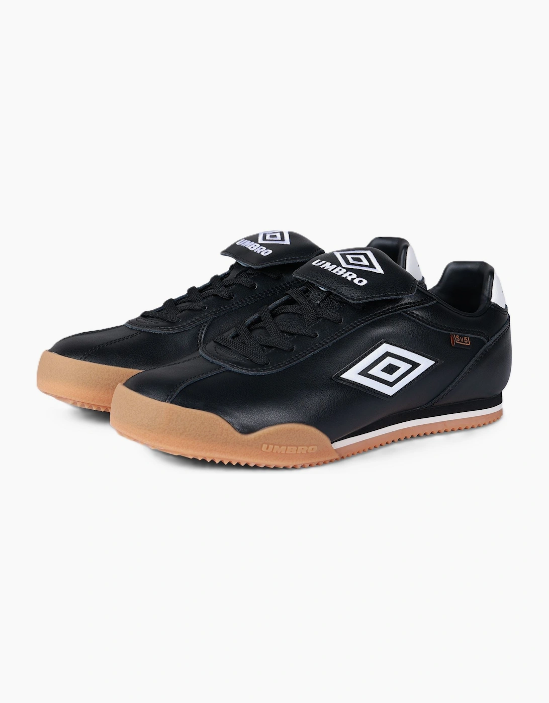 Umbro 5V5 Leather Black/Antique White Trainers