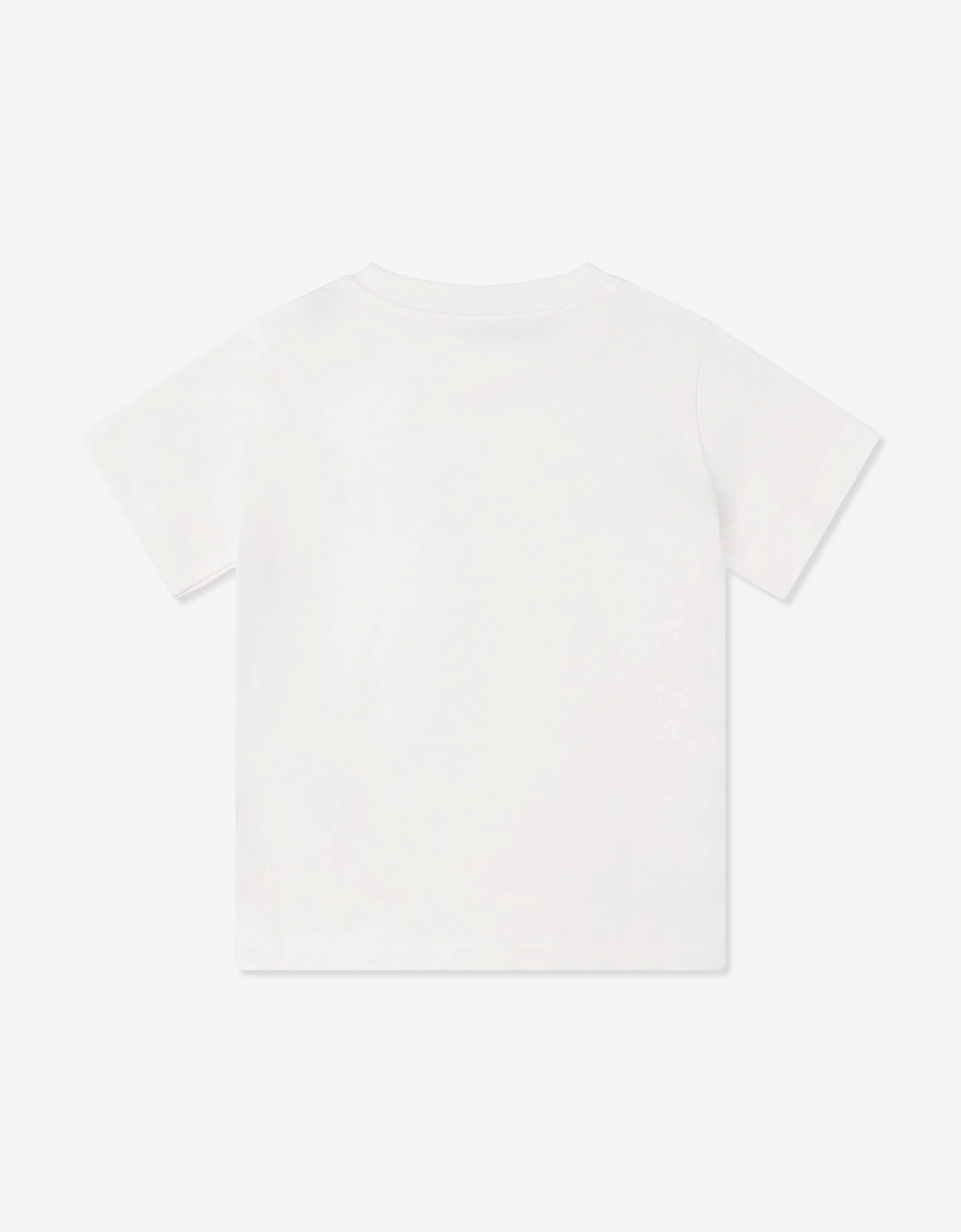 Moncler Enfant Boys Logo Print T-Shirt in White