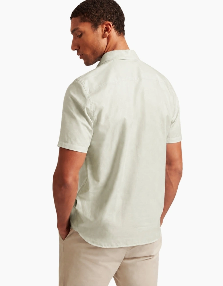 Ted Baker Palomas Pale Green Linen Shirt