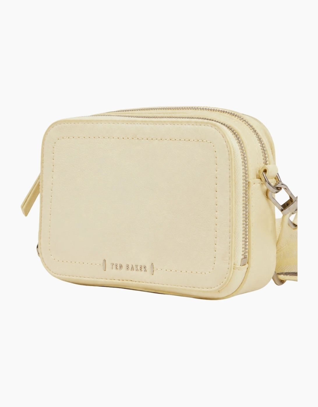 Ted Baker Linzie Webbing Leather Small Crossbody Light Yellow Camera Bag
