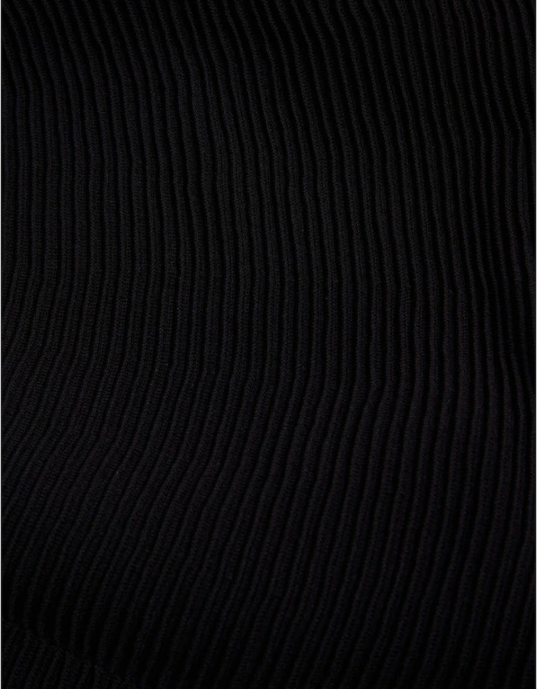 Ted Baker Saalli Knitted Black Skater Dress With Invisible Pane