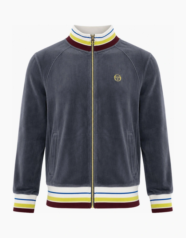 Sergio Tacchini Sartori Velour Track Top Jacket Turbulence